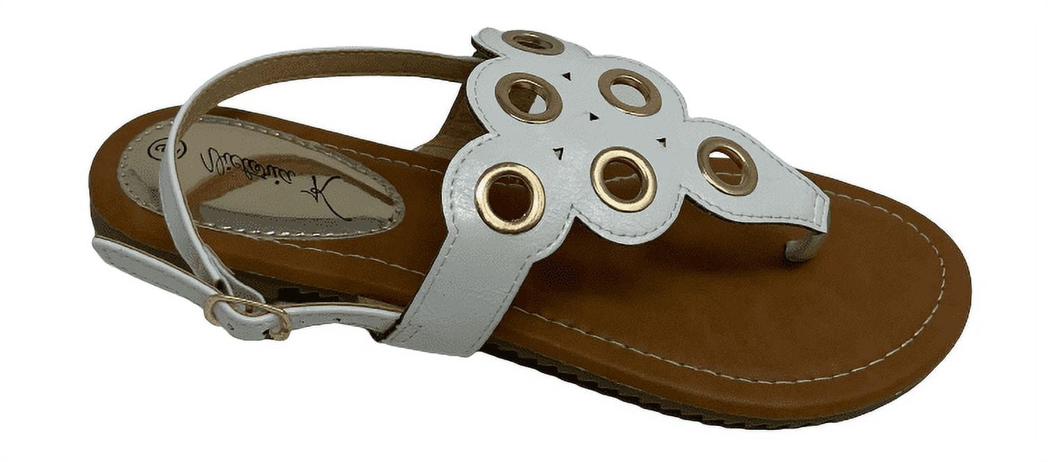 Victoria K Circular Perforated Design Sandals (Women)
