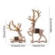 thumbnail image 3 of Adornos navideños de resina de ciervo, 2 piezas, lujosos adornos navideños de ciervo para sala de estar, mueble de TV, vinoteca, decoración para el hogar, adornos artísticos de alta gama, decoración d, 3 of 6
