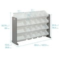 thumbnail image 2 of 4-Tier Organizer with 20 Removable Plastic Bins, 4x5, 2 of 9