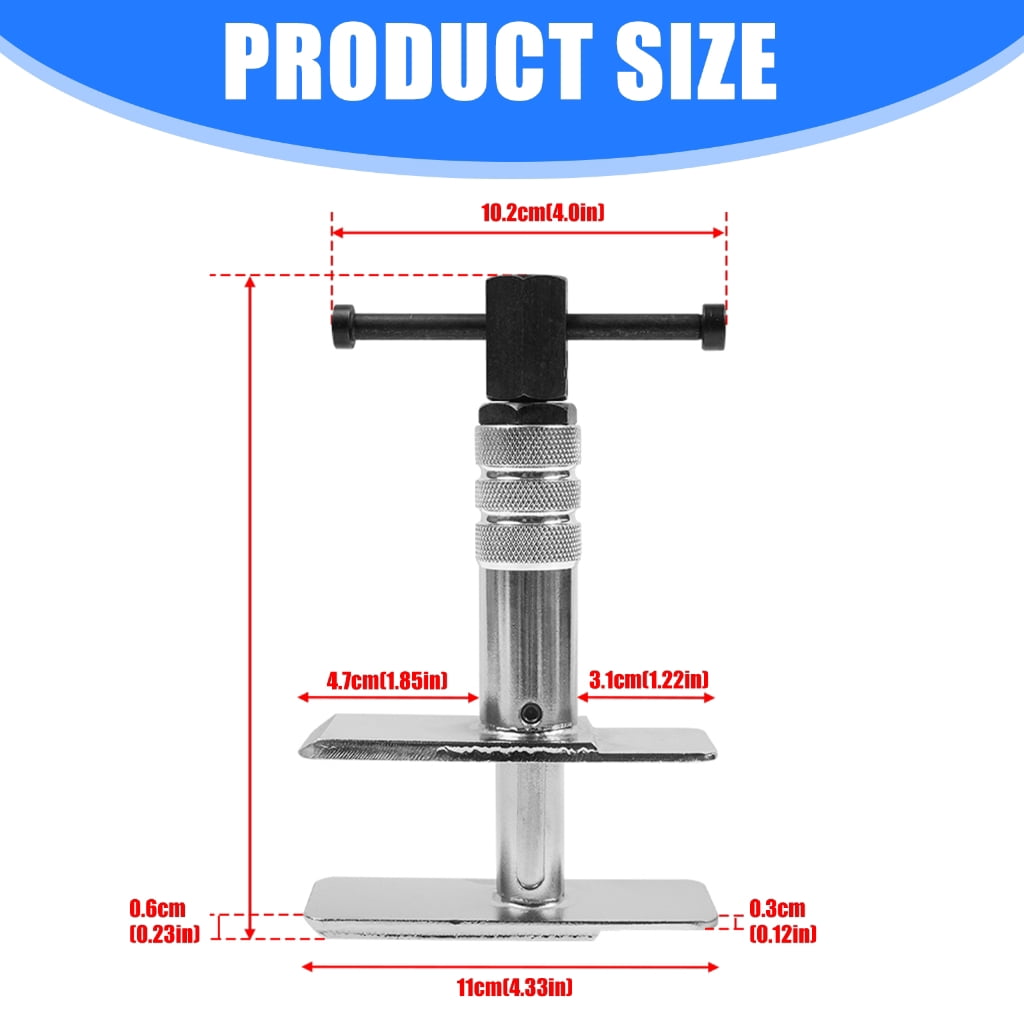 Motorcycle Brake Caliper Spreader Tool Heavy Duty Iron 500LB Capacity 30-75mm Adjustable Secure Grip