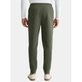 thumbnail image 3 of Athletic Works Men's and Big Men's Fusion Double Knit Joggers Pants, Sizes S-5XL, 3 of 5