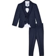 thumbnail image 2 of Boys Formal Suit 5 Piece Outfit Dresswear Suit Set, 2 of 14