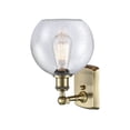 thumbnail image 4 of Innovations Lighting  Athens 1 Light 8" Sconce Antique Brass/Seedy, 4 of 5