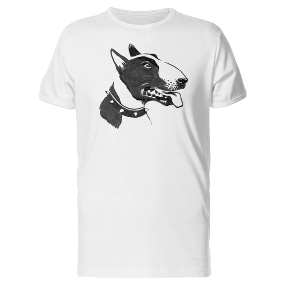 Grunge Bull Terrier Dog Sketch Tee Men's -Image by Shutterstock