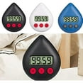 thumbnail image 3 of （White）Donkivvy Digital Shower Timer Waterproof 3 Colour Energy Saver Digital Timer Toothbrush Timer White Drop LCD Shower Timer, 3 of 5