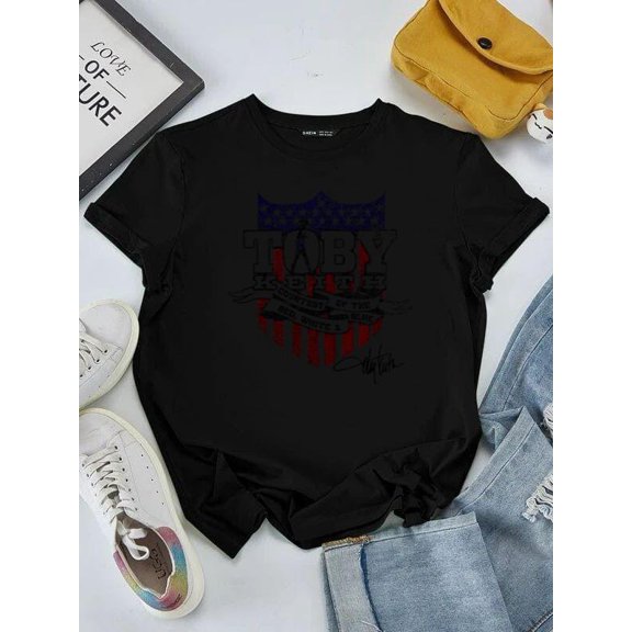 Toby Keith Courtesy of The Red White & Blue Patriot Unisex Tee, for men & women, up to size 5XL