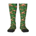 thumbnail image 1 of Fotbe Flamingo Calcetas Divertidas Estampadas para Hombre y Mujer, Calcetas de Algodón hasta la Rodilla para Caminar, Correr, Enfermería y Embarazo, 1 of 6