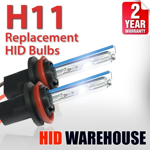 HID-Warehouse AC HID Xenon Replacement Bulbs - H11 10000K - Dark Blue 1 Pair