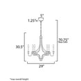 thumbnail image 4 of 12786GL Maxim Lighting Normandy - 6 Light Chandelier-30.5 Inches Tall and 29 Inches Wide     -Traditional Installation, 4 of 5