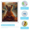 thumbnail image 3 of Diamond Art Kits for Adults, Maple Leaf Meditating ChihuahuaDiamond Painting Kits for Beginners, Frameless Round 5D Full Drill Diamonds Art Gem Art Crafts Home Decor Gifts, 3 of 8
