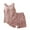 Khaki, variant on snilers Pajama Sets for Women Built in Bra Tank Top and Shorts 2 Piece Outfits Plus Size Pj Sets Sleepwear Casual Loose Lounge Set
