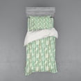 thumbnail image 2 of Ambesonne Nautical Bedding Set 4 Pcs, Mint Seashell Sailing, Queen, Mint Green, 2 of 3