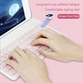 thumbnail image 5 of PloutoRich 10 inch Wireless Keyboard and Mouse Combos, Mini Ultra-Slim 78 Keys Tablet Keyboard, Portable Rechargeable Bluetooth Keyboard for Mac Windows Devices, 5 of 9