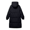 thumbnail image 7 of iOPQO Puffer Coat Women Long Winter Coats for Women Parka Jacket Women Womens Warm Jacket Womens Winter Coats with Hood Travel Jacket for Women Winter Coats for Women Puffer Black M, 7 of 7
