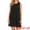 Black, variant on Women's Eyelet Hollow Floral Lace Crew Neck Sleeveless Mini Dress L White