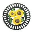 thumbnail image 1 of Salvamanteles de hierro fundido, almohadilla para olla caliente de Metal rústico resistente, salvamanteles Vintage para encimera de cocina, mesa de Girasol, 1 of 8