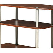 Convenience Concepts 3 Tier TV Stand, Cherry Finish