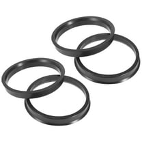 Unique Bargains 4pcs Plastic 66.1mm to 74.1mm Car Hub Centric Rings Wheel Spacer Black