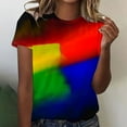 thumbnail image 2 of Women's Casual Loose T Shirt Graphics T-Shirt Round Neck Short Sleeve T Shirts, 2 of 5