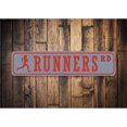 thumbnail image 2 of Runners Street Aluminum Metal Decor Sign - 4x18 inches, 2 of 4