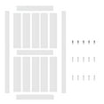 thumbnail image 6 of Miniyam 34 in. x 84 in MDF White H-Shaped Barn Door with Hardware, 6 of 7