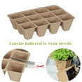 thumbnail image 4 of Bandeja biodegradable para plántulas de 12 secciones para viveros y jardines, desechabilidad garantizada, 4 of 8