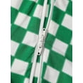 thumbnail image 2 of WIBACKER 3-24M Bamboo Newborn Baby Boys Convertible Footie Pajamas, Toddler Footed Zipper Sleeper for Infant Baby - Checkerboard, 2 of 9