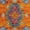 Orange, variant on Unique Loom Calypso Collection Area Rug - Antigua (2' x 3' Rectangle Orange/Blue)