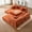 Blood Orange, variant on 106" Convertible Folding Sofa Bed, Modular Floor Sofa with Removable Backrest, Soft Fabric Fold Out Couch Bed with Pillows, Large Futon Lazy Couch Corduroy Sleeper for Living Room, Dorm