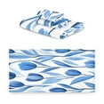 thumbnail image 2 of Three-Piece Towel Set Face Towel Towel Set Hand Towel Bath Towel Cotton Bath Towels Bath Towel Sets Hand Bath Towels Blue Tulip2, 2 of 8