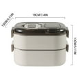 thumbnail image 2 of Dsscvnef Double Récipient Alimentaire Fonctionnel à Couche / Déjeuner Isolé pour Adultes et Enfants / Préparation de Repas Portable Étanche, 2 of 8
