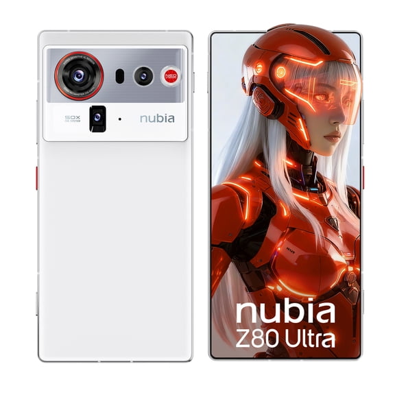 Teléfono Móvil Nubia Z80 Ultra - Celular Snapdragon 8 Elite Gen 5, 6.85'' 144HZ, 16GB+512GB, Cámara 50MP, Batería 7200mAh, Dual Sim, Blanco