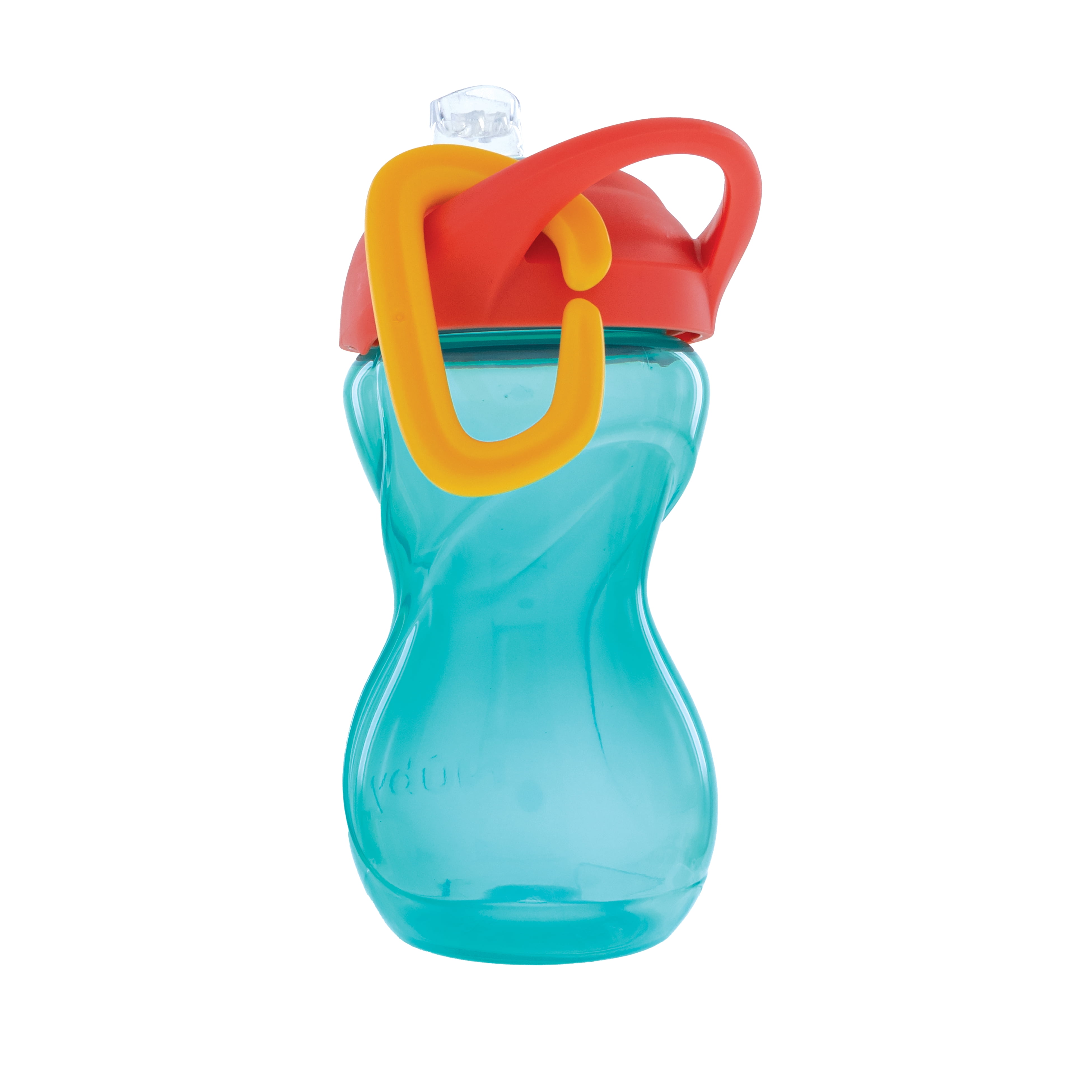(2 pack) Nuby Click-it Soft Spout Sippy Cup with Carabiner, 10 fl oz