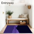thumbnail image 3 of ODIKA 4' x 6' Machine Washable Non-Slip Area Rug, Minimalist Mountain High Traffic Rug, Purple, 515479, 3 of 7