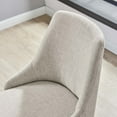 thumbnail image 4 of Computer Work Desk Swivel Chair, Fabric, Black Beige, Modern Contemporary Urban Design, Home Business Office Furniture, 4 of 9