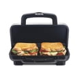 thumbnail image 1 of Proctor Silex Deluxe Hot Sandwich Maker With Easy-Clean Durable PFAS-Free Nonstick Ceramic Plates, Fits up to 2 Grilled Cheese, R, 1 of 8