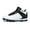 White/Black, variant on EQW Kids High-Top Baseball Cleats, Lace-Up Youth Baseball Shoes with Rubber Molded Cleats for Boys Girls, Ankle Support