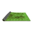 thumbnail image 2 of Ahgly Company Indoor Square Oriental Green Industrial Area Rugs, 3' Square, 2 of 4