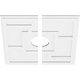 thumbnail image 2 of 20"OD x 4"ID x 7"C x 1"P Knox Architectural Grade PVC Contemporary Ceiling Medallion, Two Piece, 2 of 11