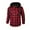Red#41, variant on Dresfit Flannel Hoodies Mens Button Down Plaid Hoodie Hooded Long Sleeve Preppy Jacket Fall Lightweight Cotton Teen Boys Pullover Dark Gray L