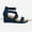NAVY, variant on Dream Pairs Women's Elastic Ankle Strap Sandals Wedge Open Toe Platform Sandals Nini-3 Navy Size 10