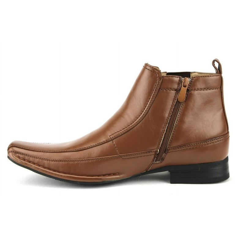chinese dress ladies Men's Carson Tall Military Fashion Zipper Rugged Urban Dress Boots Cognac / 8.5 M US