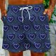 thumbnail image 5 of Puntoco Pantalones Cortos De Playa Para Hombre Bolsillo Con Cordón Pantalones De Media Longitud Con Estampado De Vida Marina Blanco S, 5 of 9