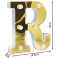thumbnail image 2 of KAIYANG Lámpara de letras del alfabeto con luces LED para decoración de salas de fiestas Color navideño R, 2 of 5