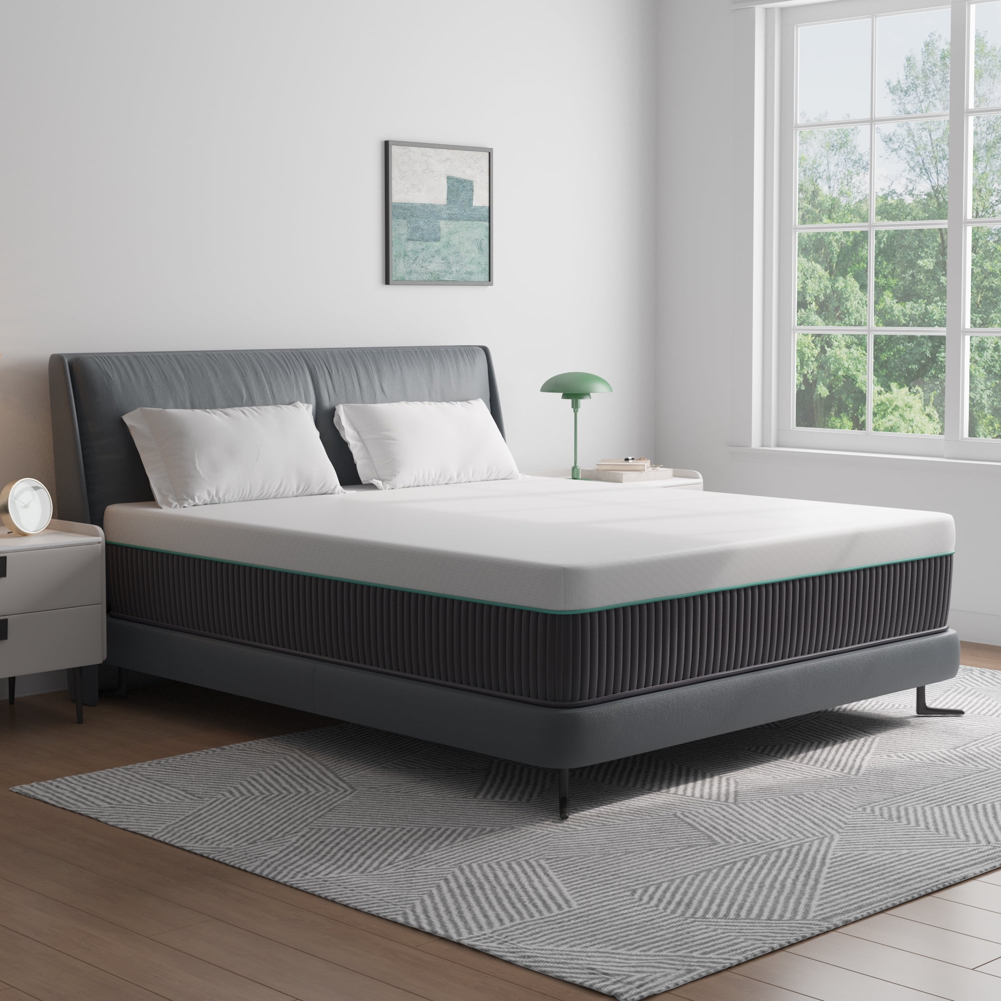 Full Size Mattress, JIAVA 12" Soft Hybrid Innerspring Mattress Gel Memory Foam