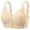 Beige, variant on Lace Front Closure Bra Underwire Support Adjustable Straps Everyday Lifting Bralette Blue 46