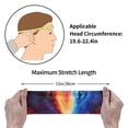 thumbnail image 4 of Lsque Red And Blue Fire Wolf Pattern Sweatbands Sports Headband for Men & Women - Moisture Wicking Athletic Cotton Terry Cloth Sweatband for Tennis, Basketball, Running, 4 of 9