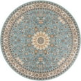 thumbnail image 2 of Unique Loom Outdoor Traditional Collection Area Rug - Wisdom (10'  Round Blue/Ivory), 2 of 9