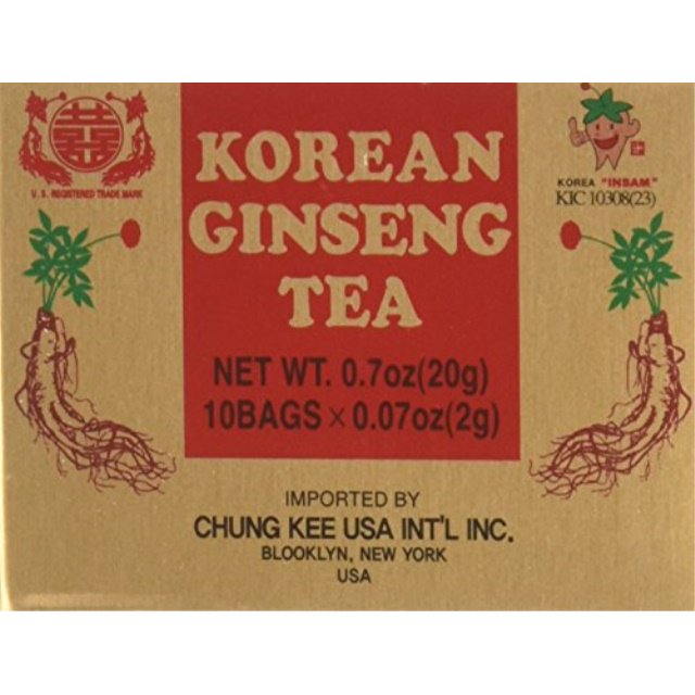 INSTANT KOREAN GINSENG TEA 100 Tea Bags NET WT 7 oz (200 g) Walmart