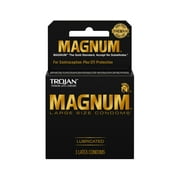 Trojan Magnum Condoms Large Lubricated Latex 3 Each